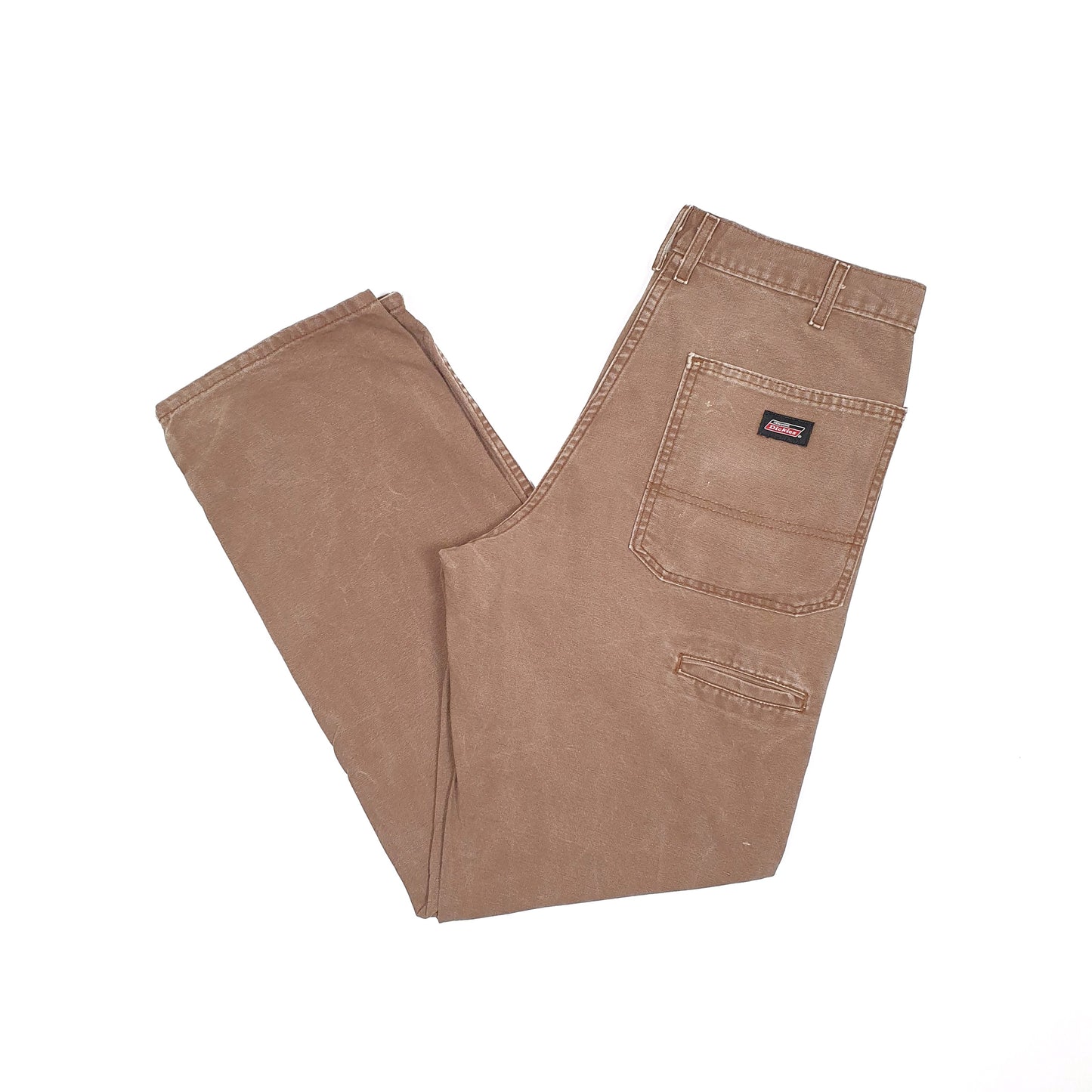 Mens Dickies Brown Carpenter Trousers W32 L32 Brown