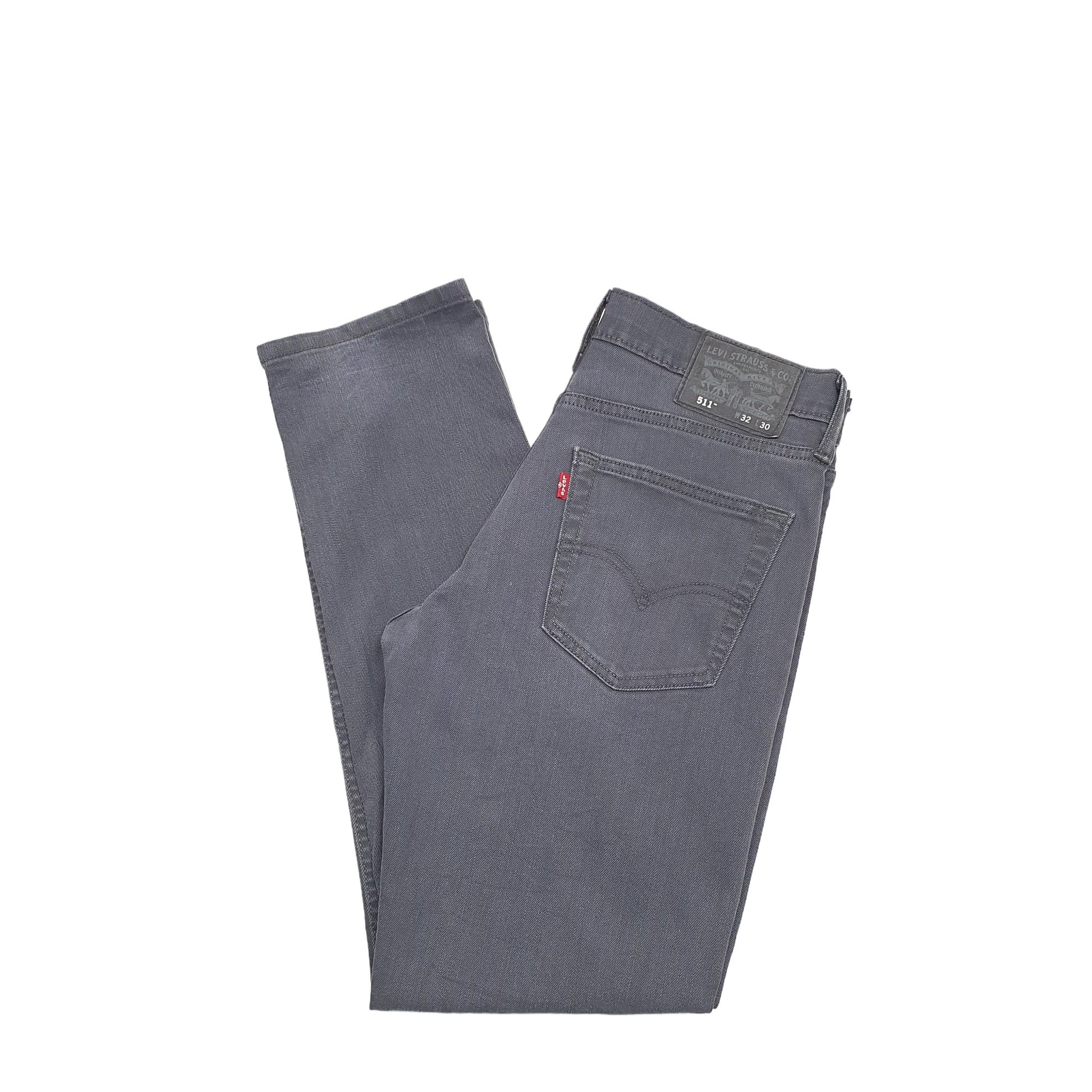 Levis 511 Slim Fit Jeans W32 L30 Grey