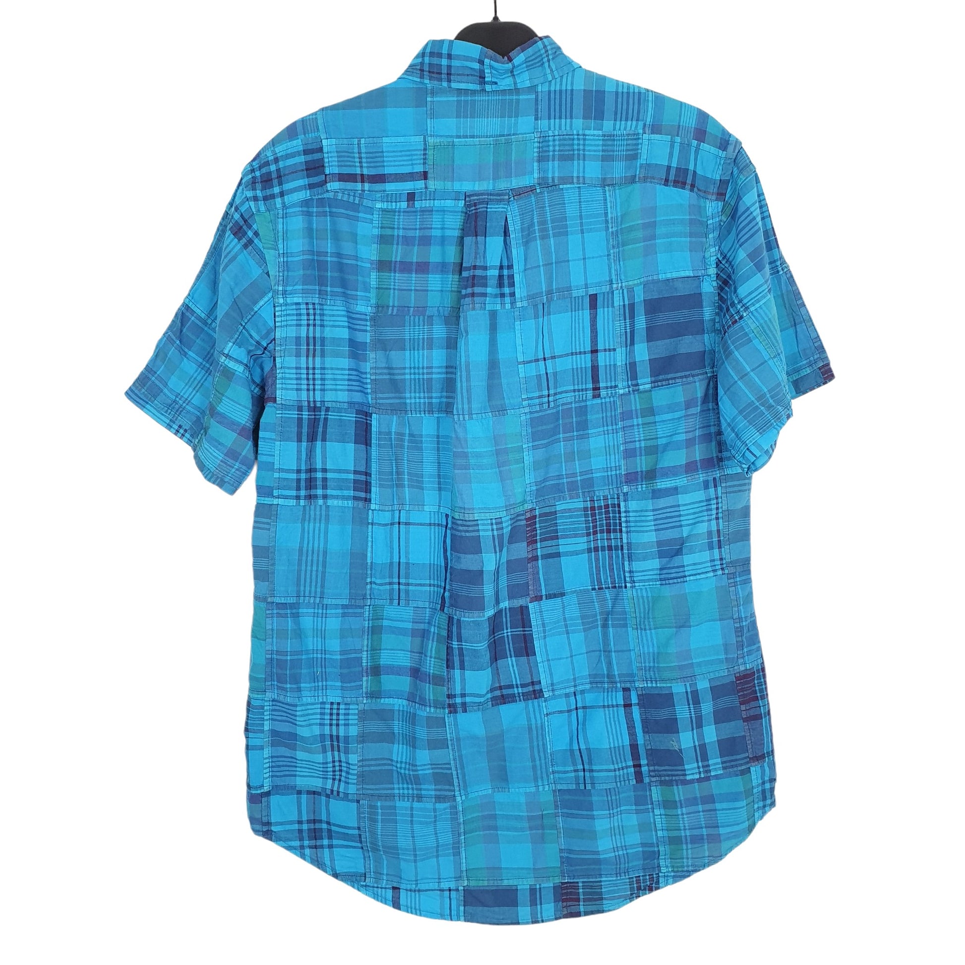 Ralph Lauren Short Sleeve Custom Fit Check Shirt Blue