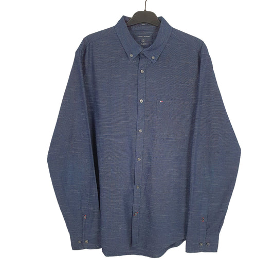 Tommy Hilfiger Long Sleeve Slim Fit Shirt Blue