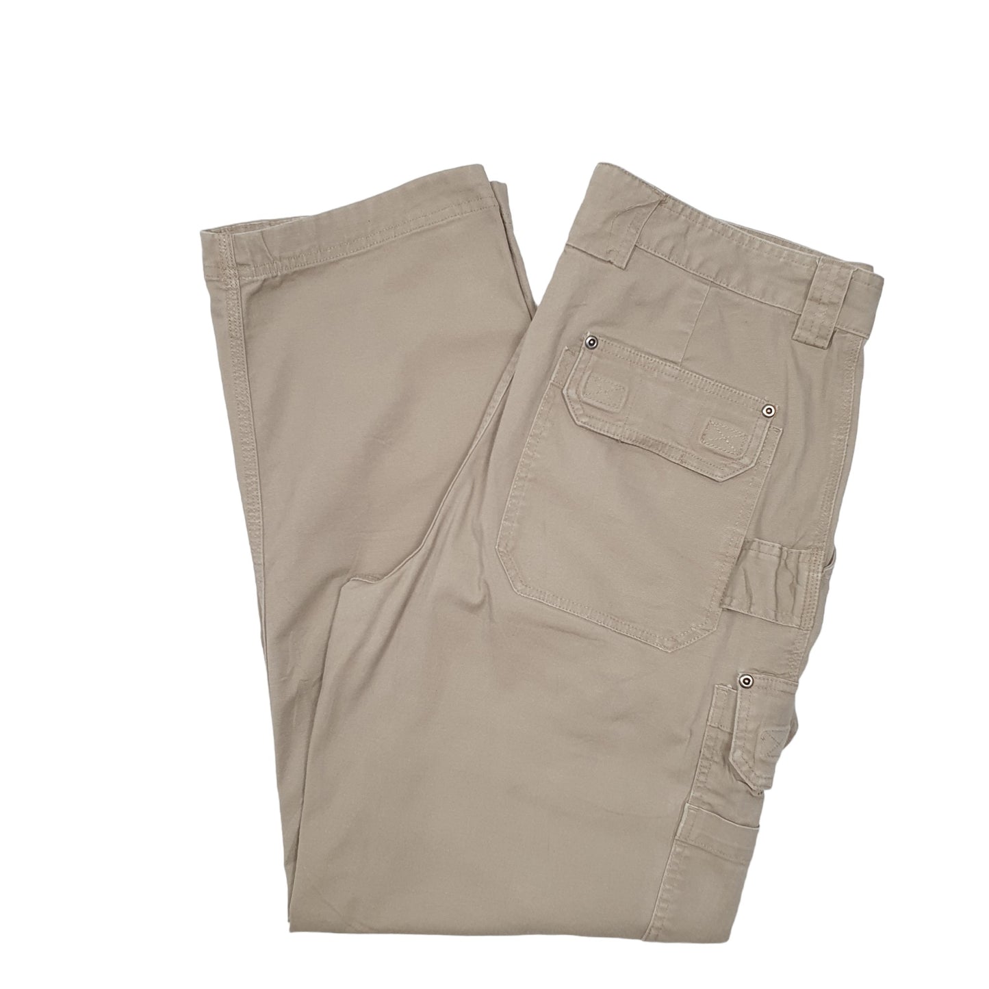 Mens Beige Duluth Trading Co Combat Pants Cargo Trousers