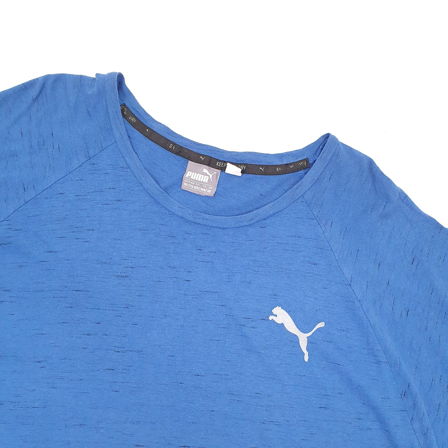 Puma Activewear Short Sleeve T Shirt Blue