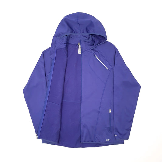 Womens Purple Champion Softshell Hoodie Full Zip Jumper
