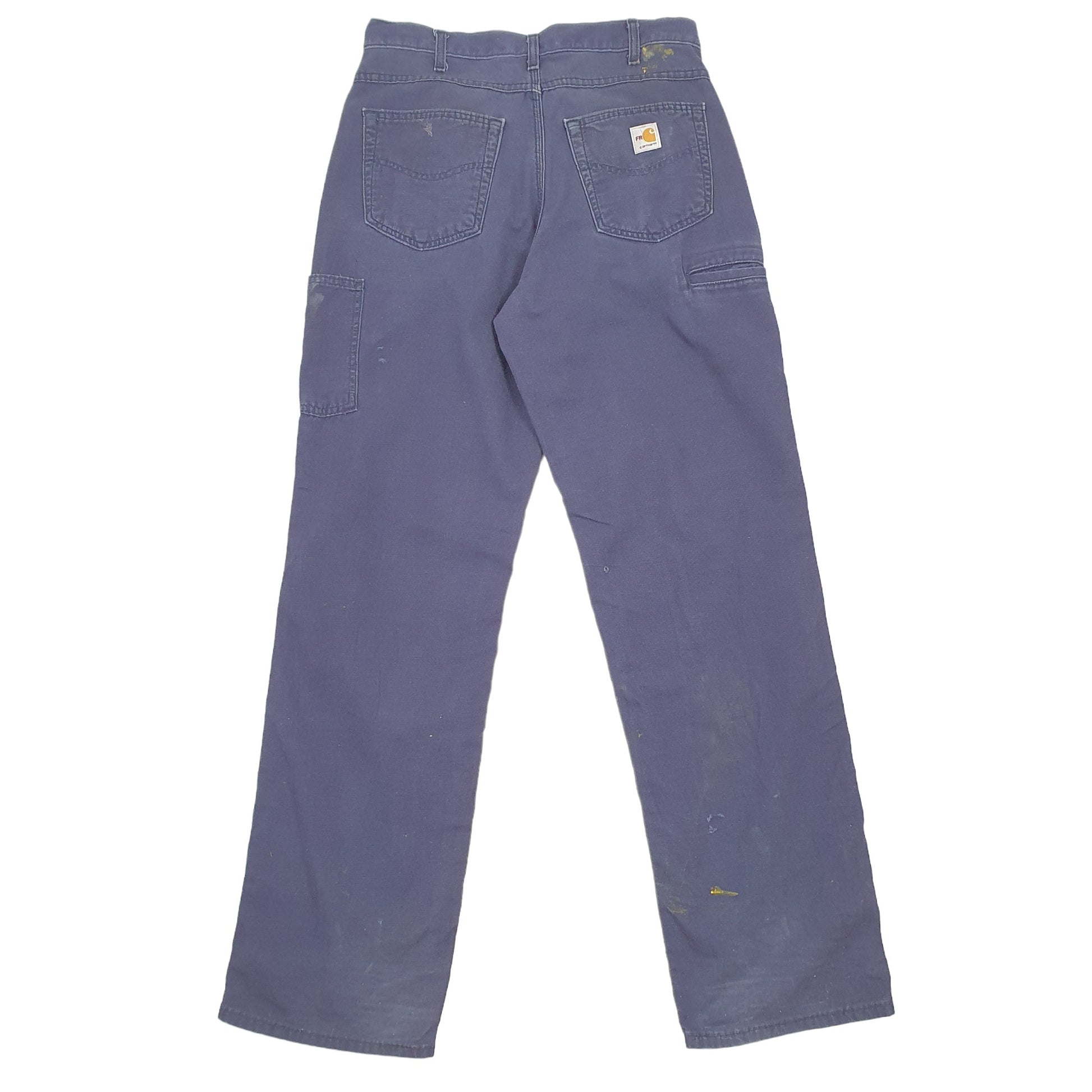 Mens Carhartt Navy Carpenter Trousers W32 L35 Navy