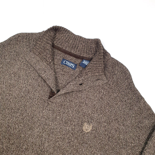 Chaps Button Quarter Zip