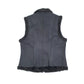 Womens Black Chaps Reversible Sheepskin Fluffy Gilet Jumper