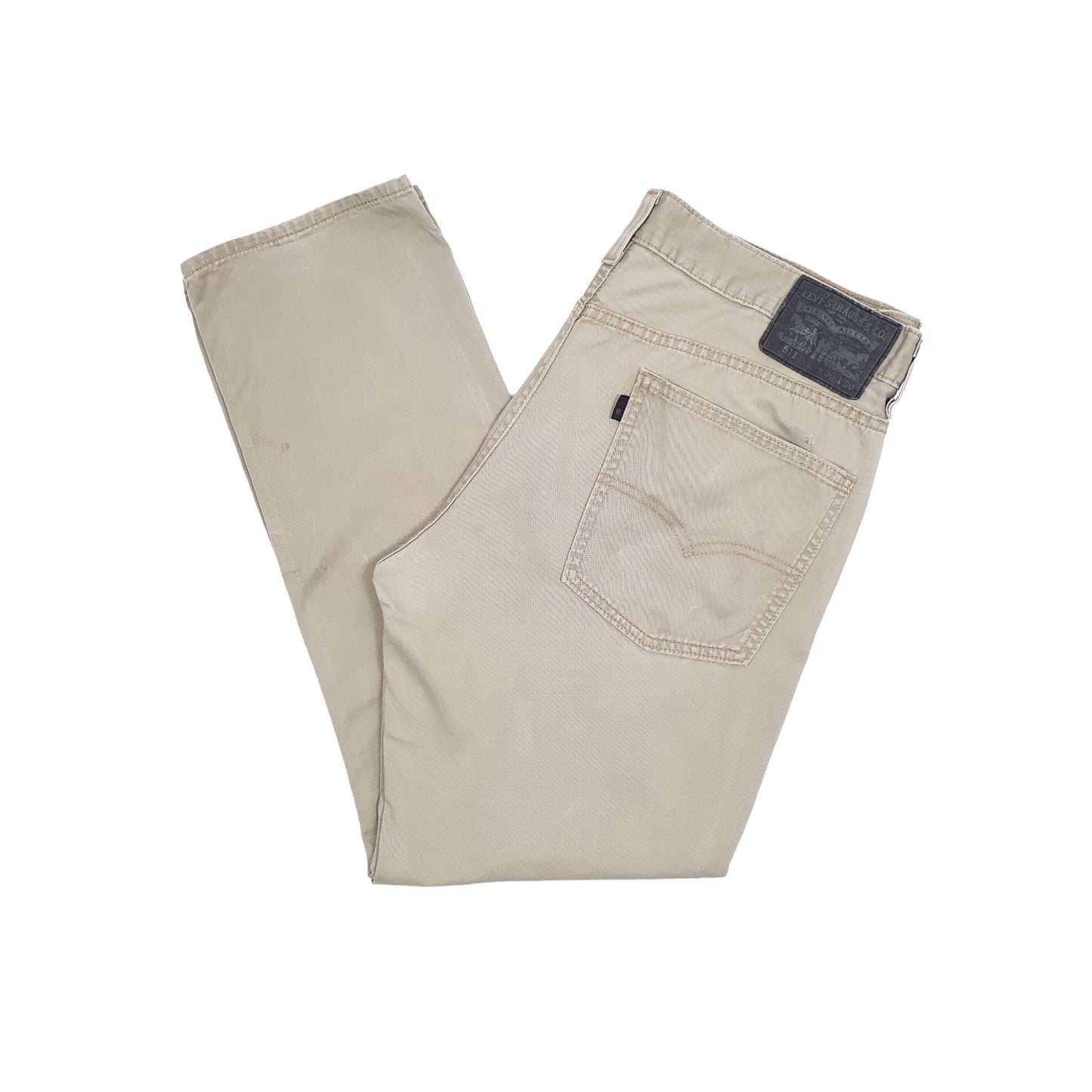 Mens Levis 511 Grey Chino Trousers W36 L30 Grey
