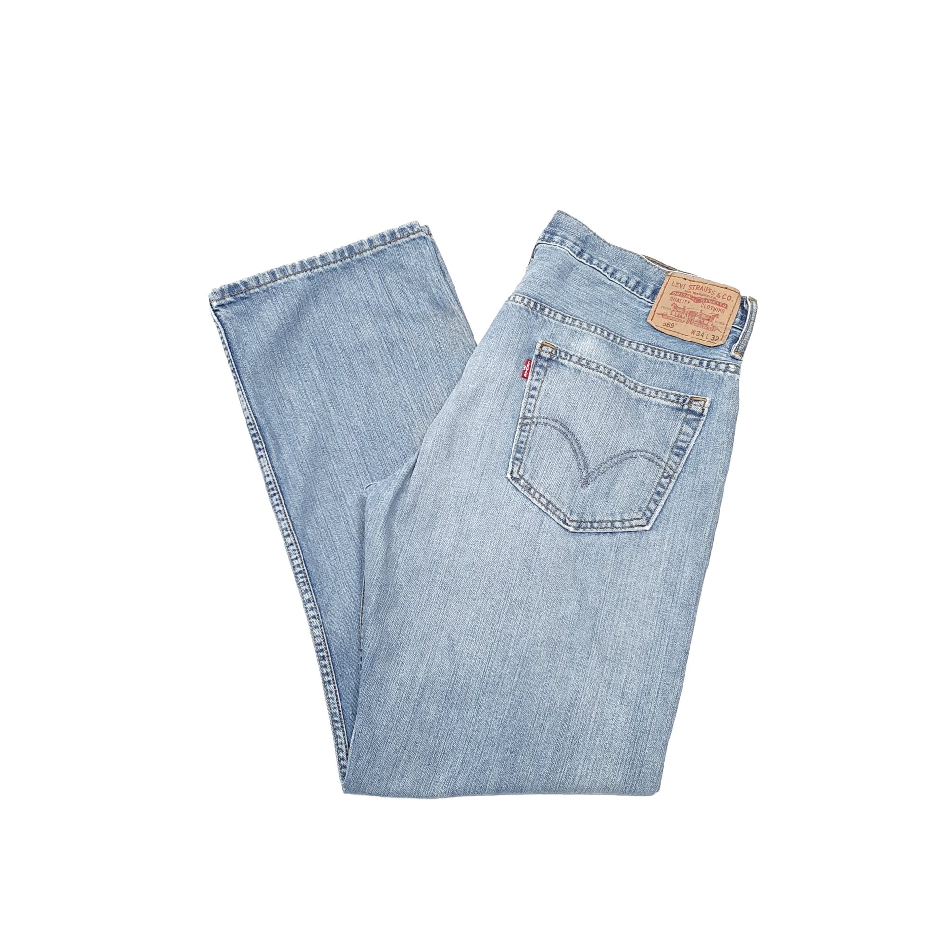 Levis 569 Loose Fit Jeans W36 L32 Blue