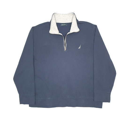 Nautica Quarter Zip XL Navy