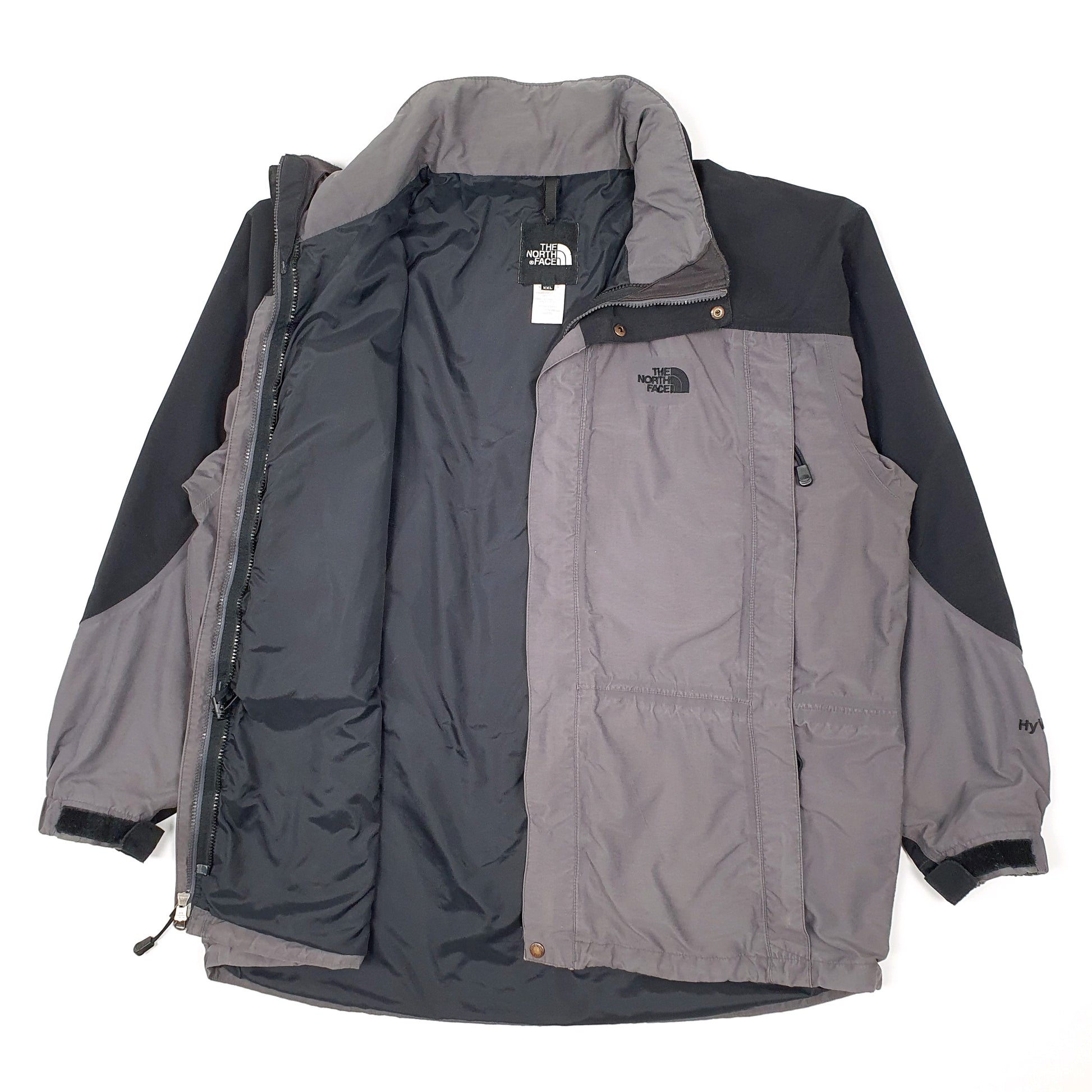 Mens Grey The North Face Hyvent  Coat