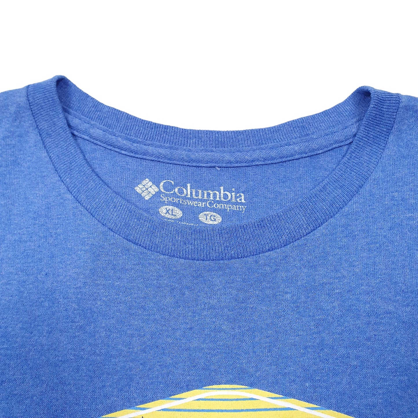 Mens Blue Columbia Sportswear  Short Sleeve T Shirt