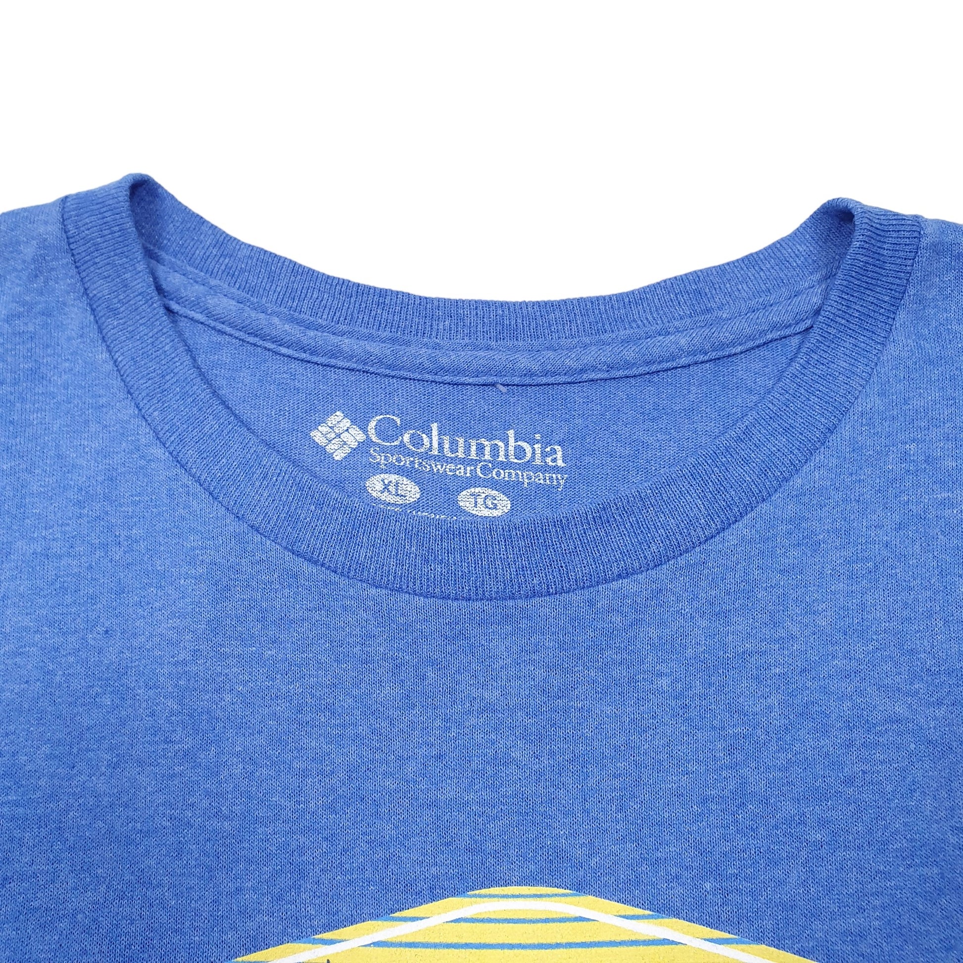 Mens Blue Columbia Sportswear  Short Sleeve T Shirt