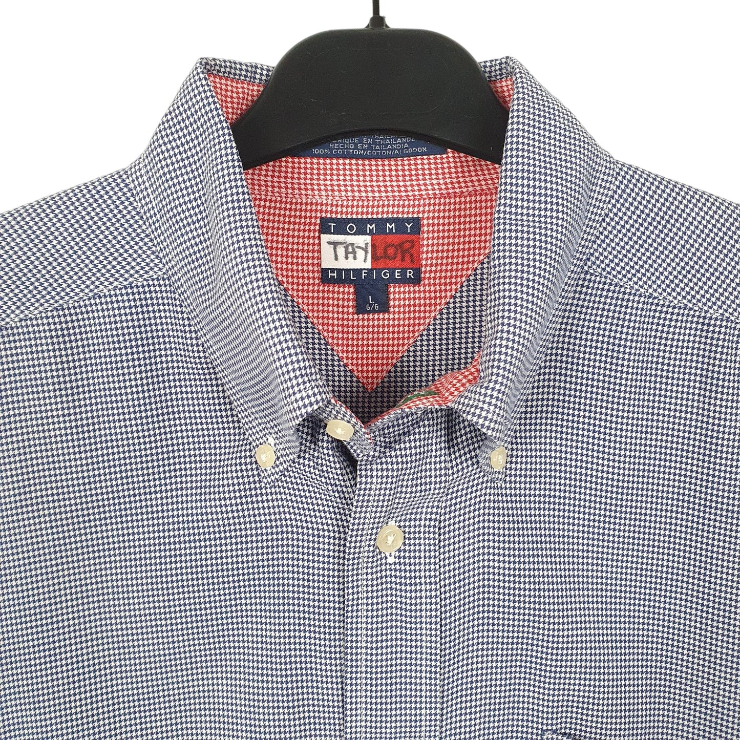 Tommy Hilfiger Houndstooth Long Sleeve Regular Fit Check Shirt