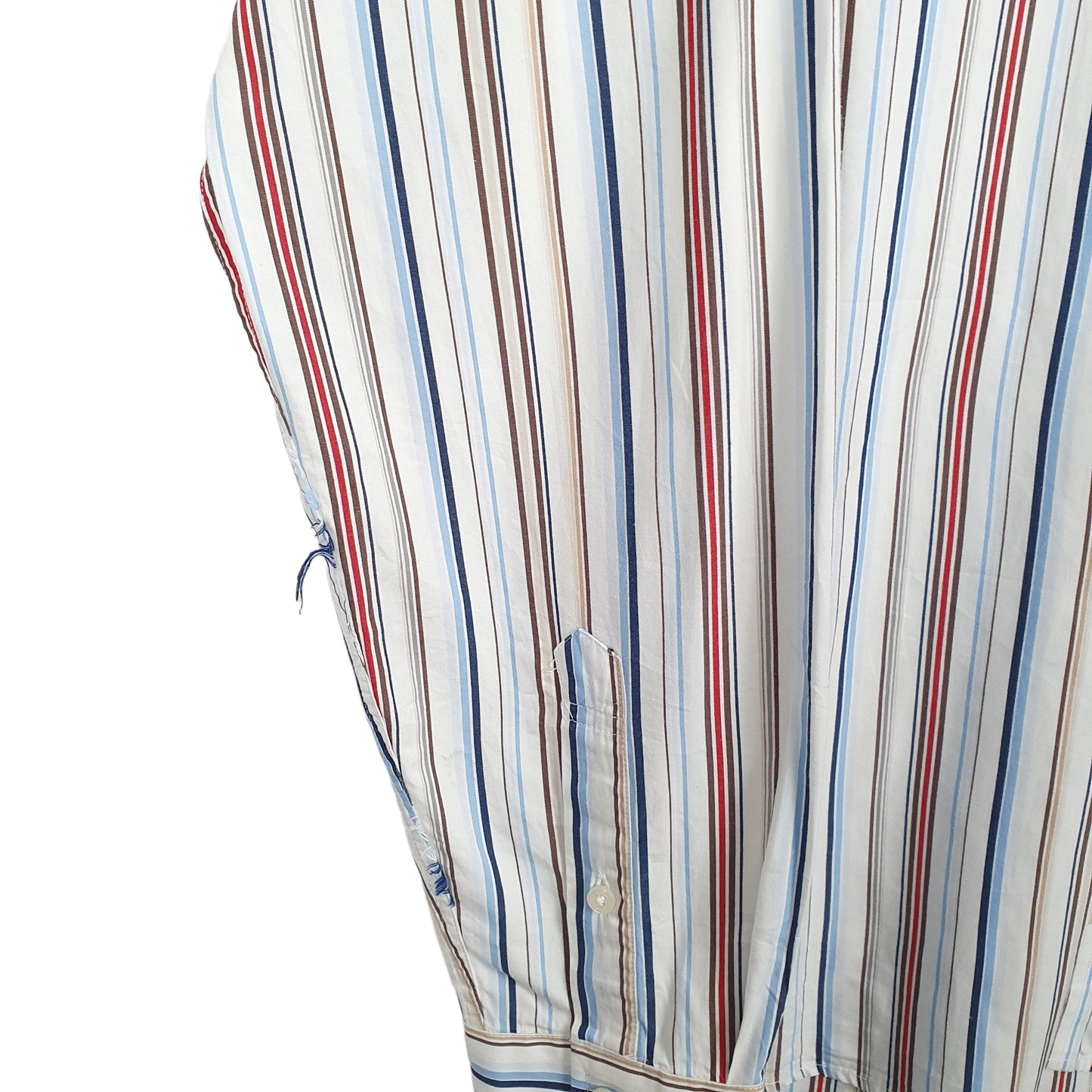 Tommy Hilfiger Long Sleeve Regular Fit Pinstripe Shirt Blue