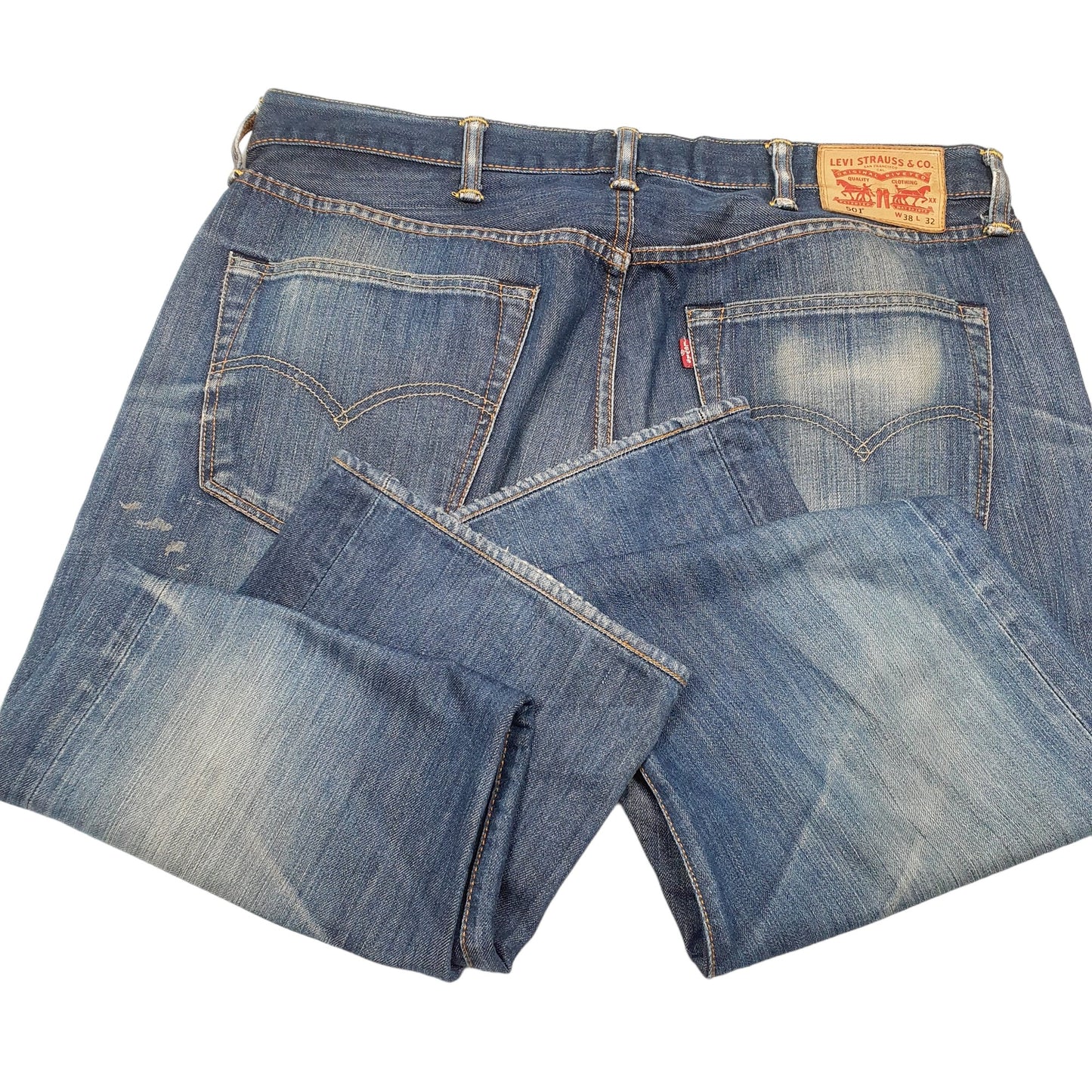 Mens Blue Levis  501 JeansW38 L29