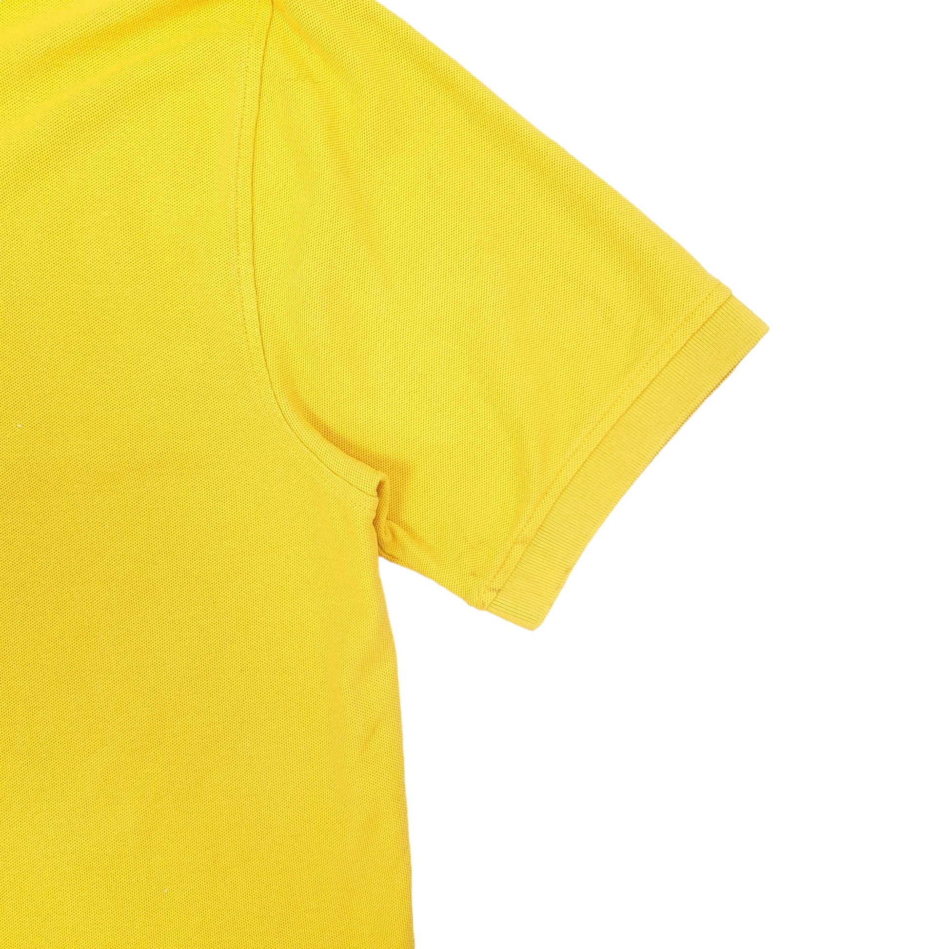 Mens Yellow Tommy Hilfiger  Short Sleeve Polo Shirt