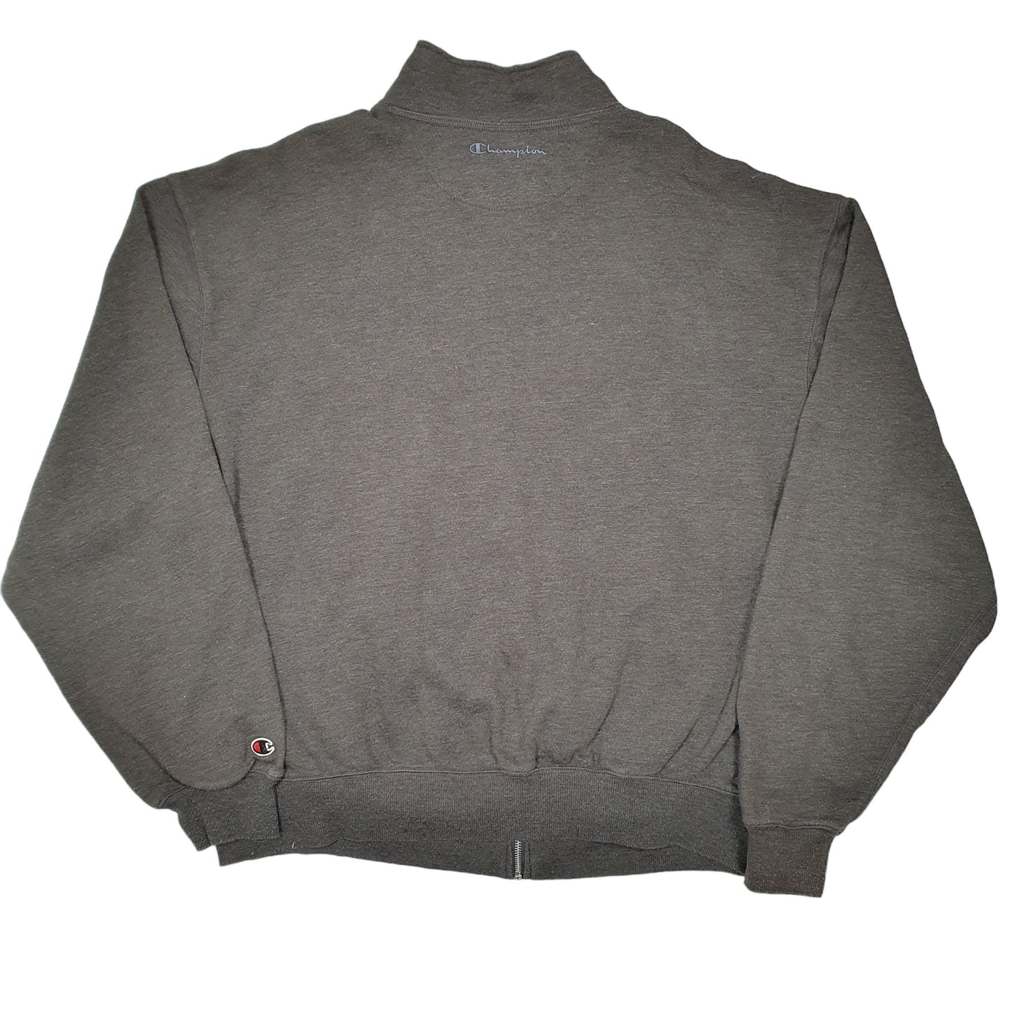 Mens Grey Champion Sweatshirt Full Zip Jumper