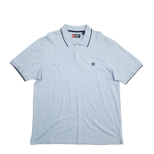 Chaps Short Sleeve Polo Shirt Blue