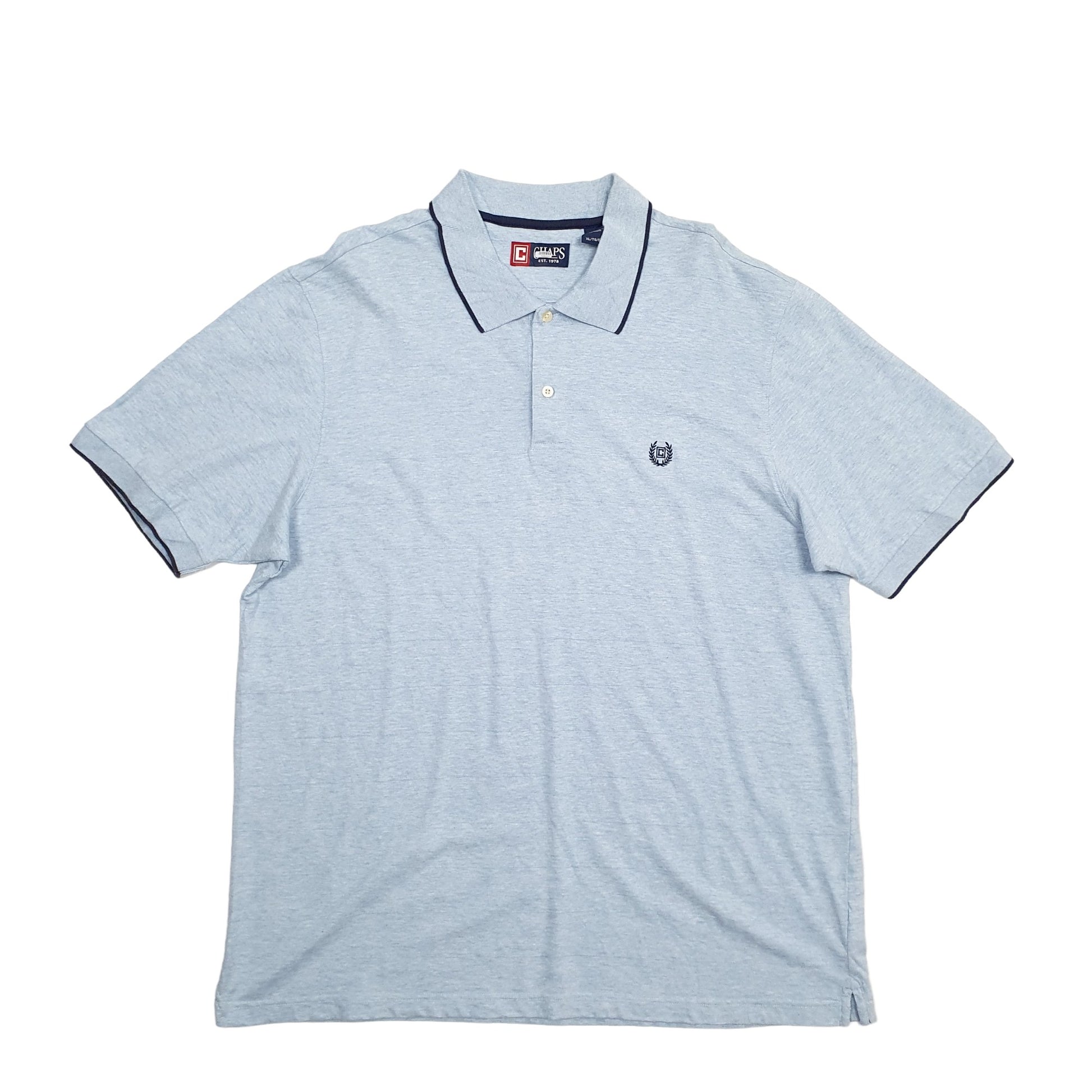 Chaps Short Sleeve Polo Shirt Blue