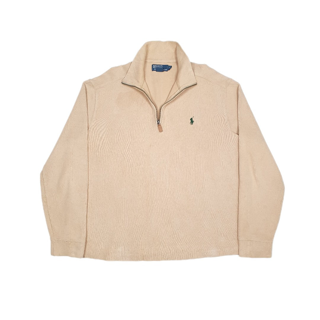 Beige Polo Ralph Lauren Quarter Zip Jumper