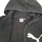 Mens Black Puma Hoodie Full Zip Jumper