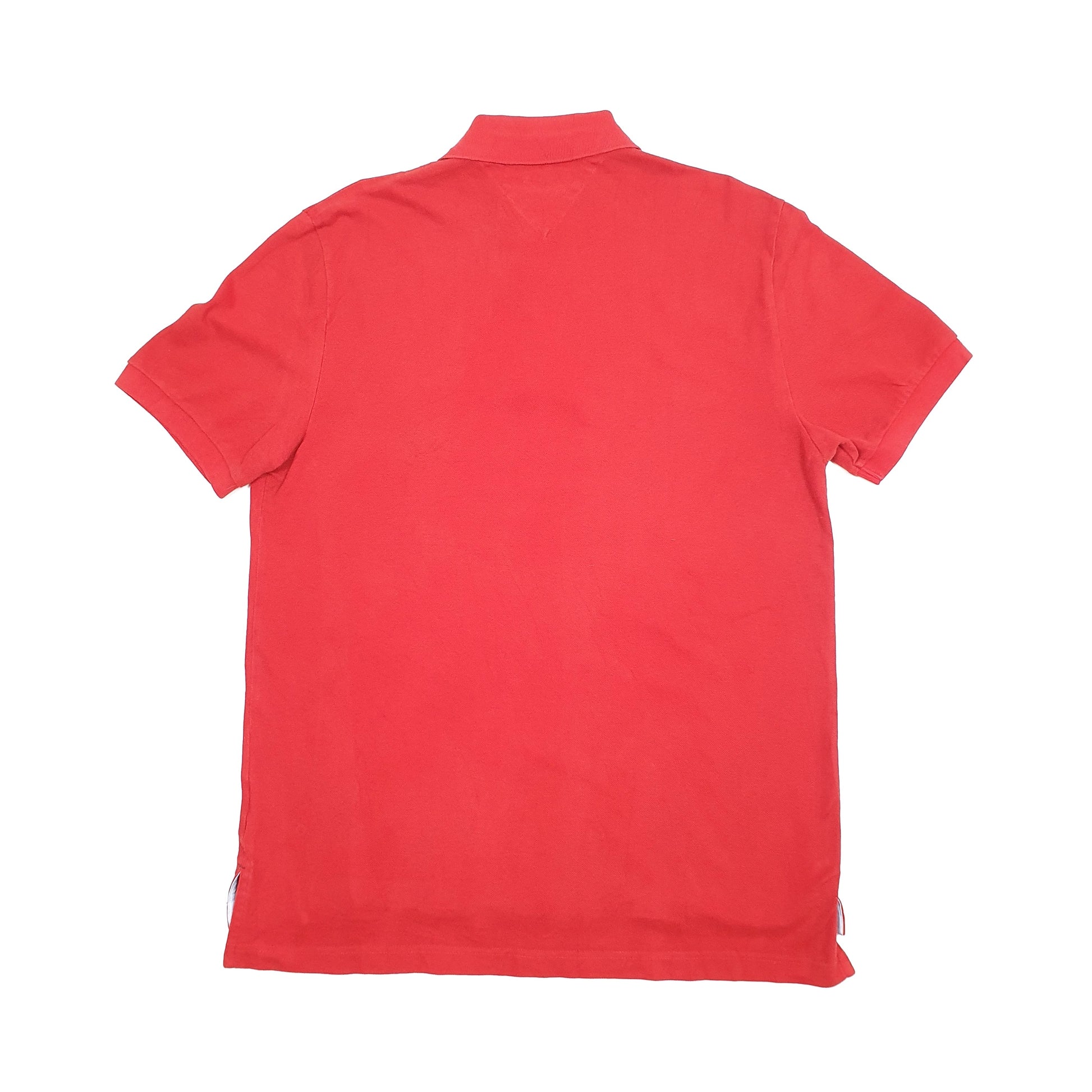 Mens Red Tommy Hilfiger  Short Sleeve Polo Shirt