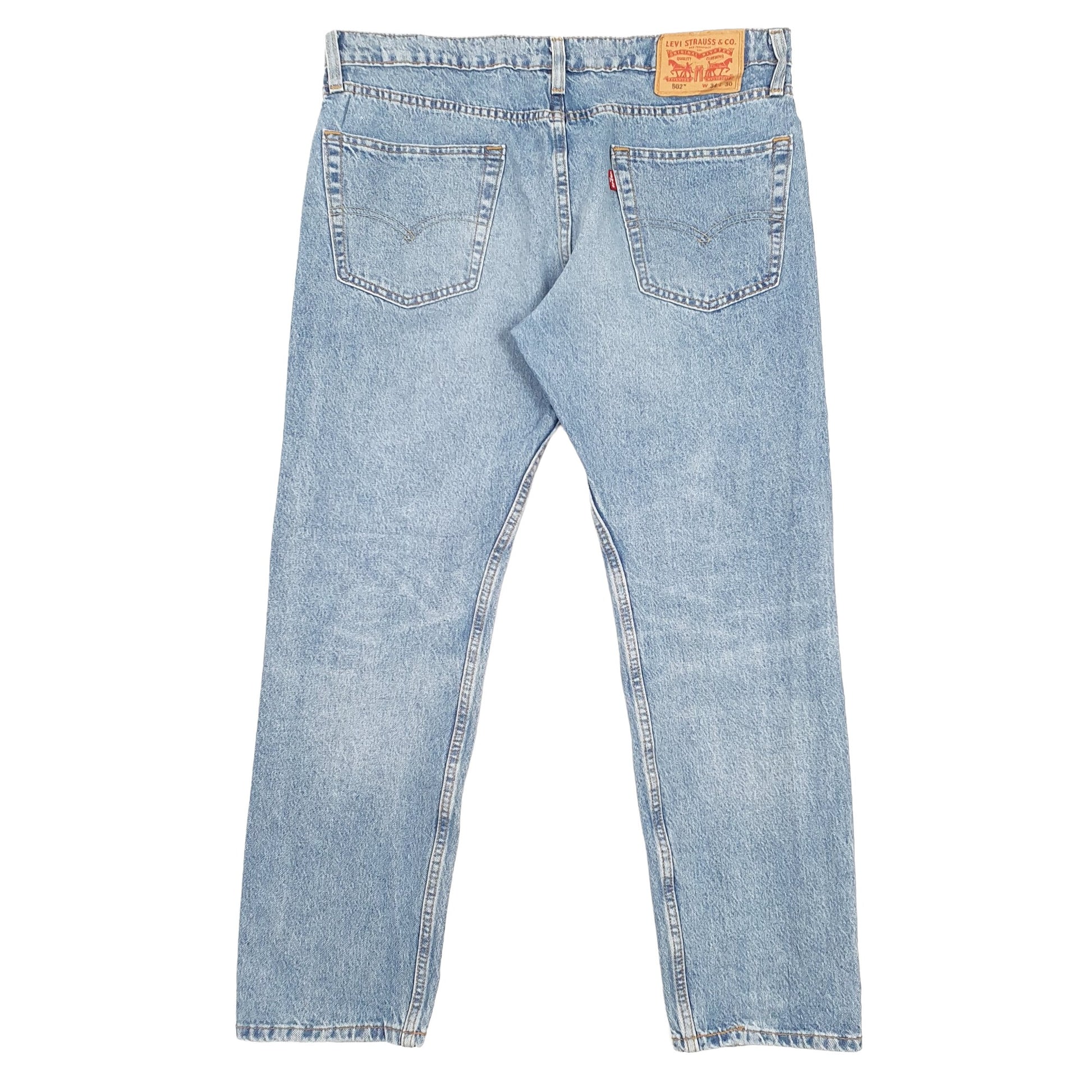 Levis 502 Regular Fit Tapered Jeans W34 L28 Blue