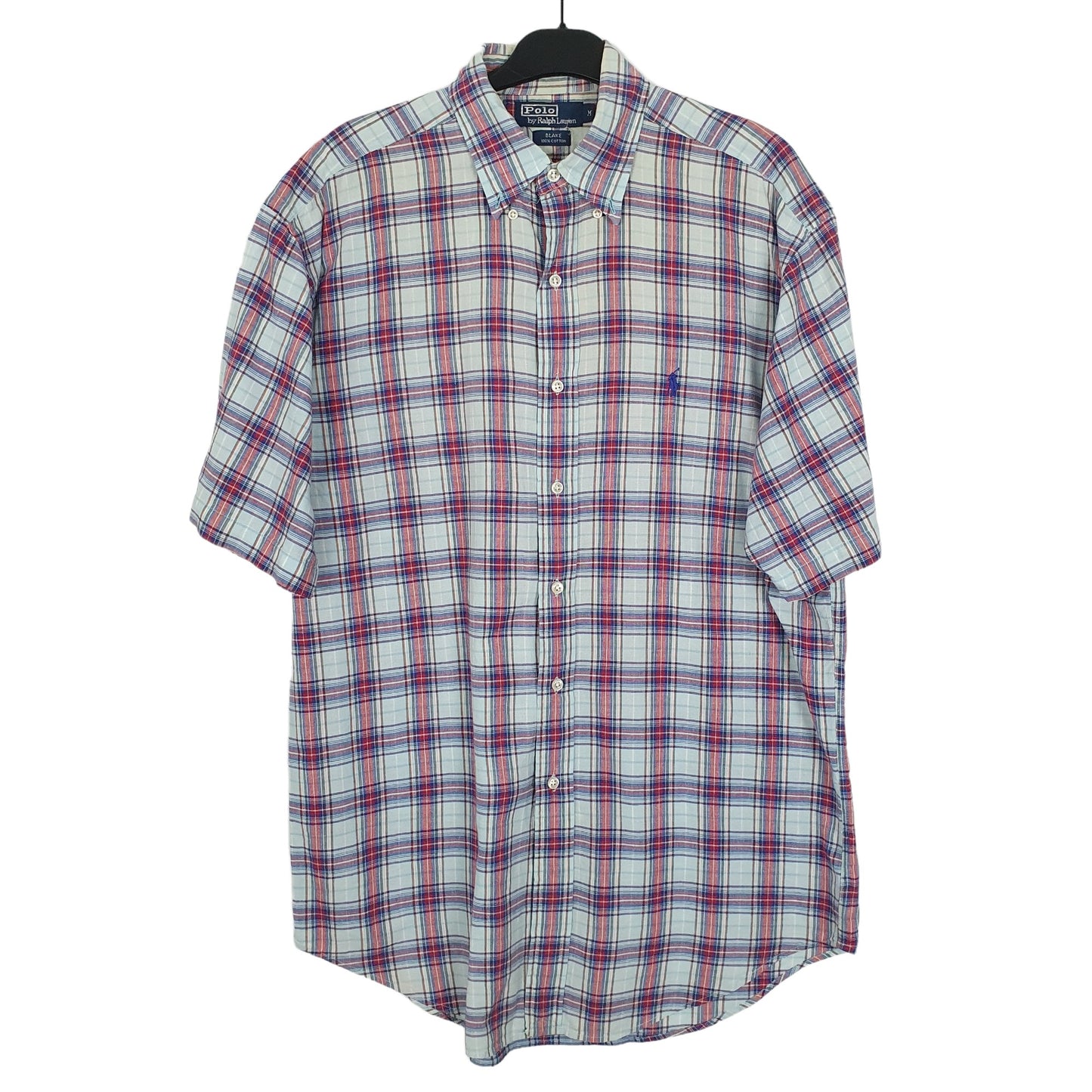 Ralph Lauren Short Sleeve Blake Fit Check Shirt Blue