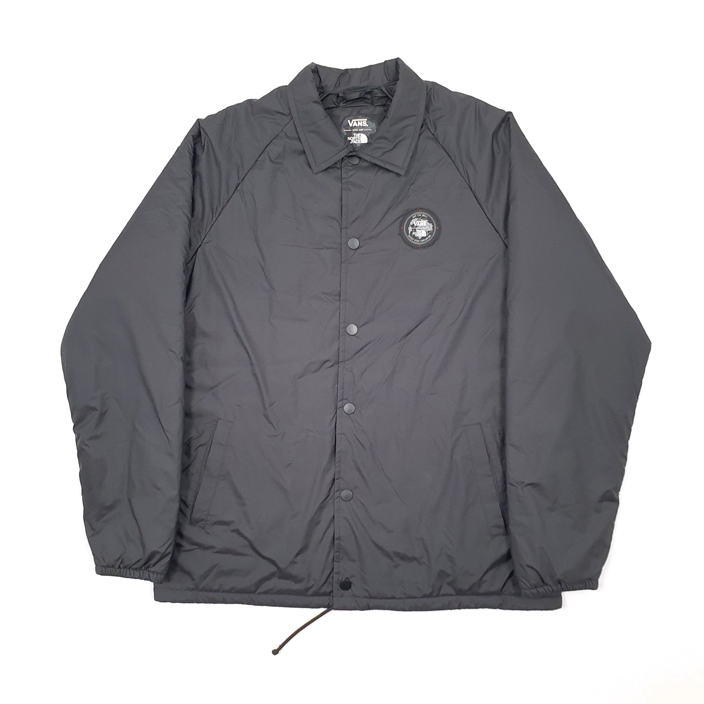 Mens Black Vans X The North Face Thermoball Bomber Puffer Jacket Coat
