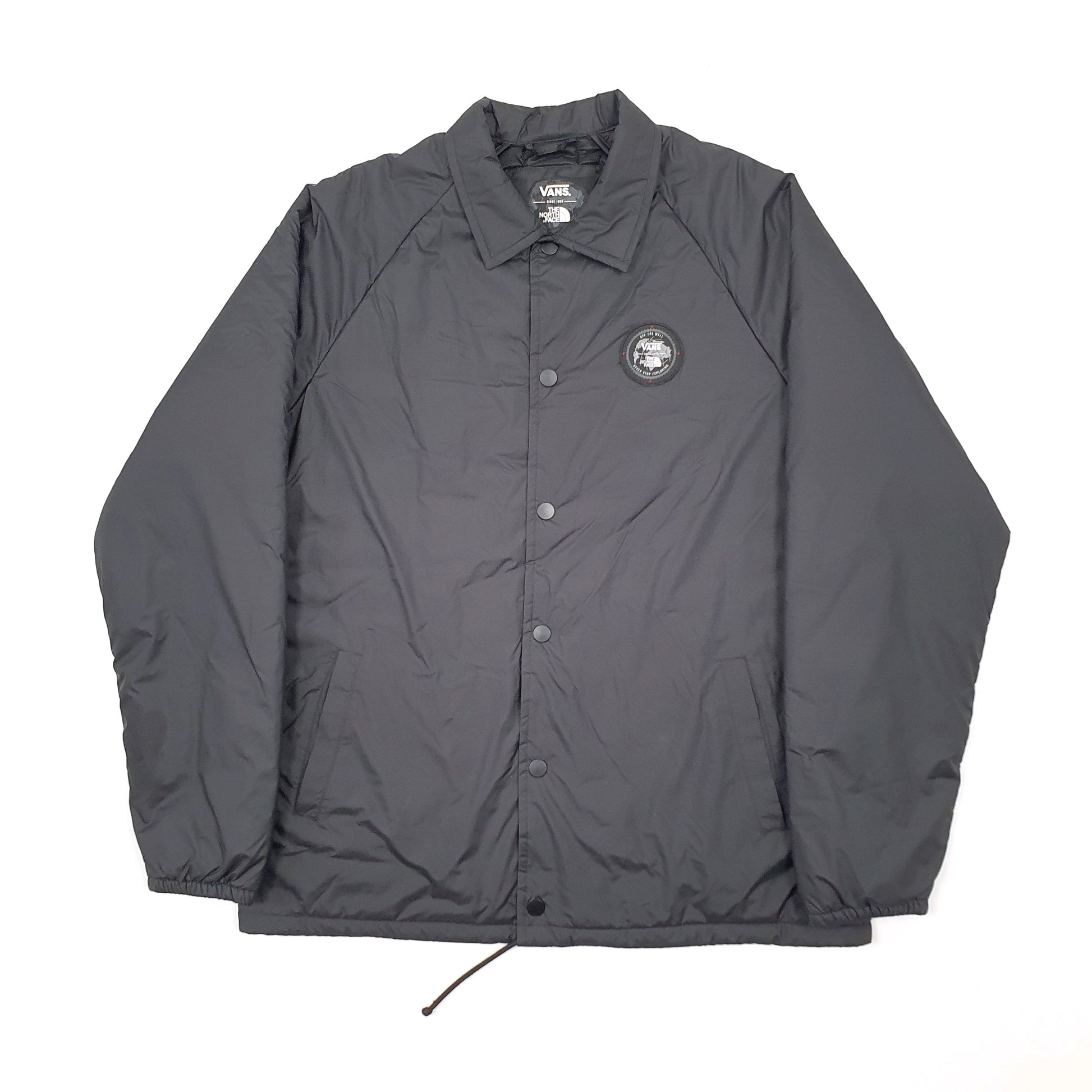 Mens Black Vans X The North Face Thermoball Bomber Puffer Jacket Coat