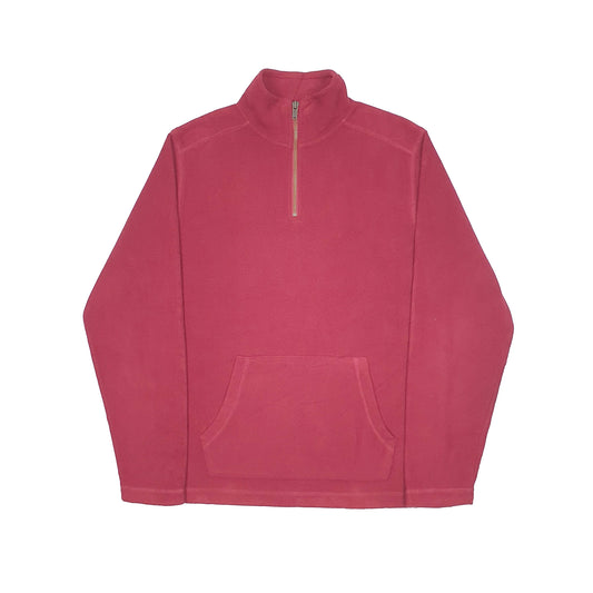GAP Quarter Zip Fleece S Burgundy