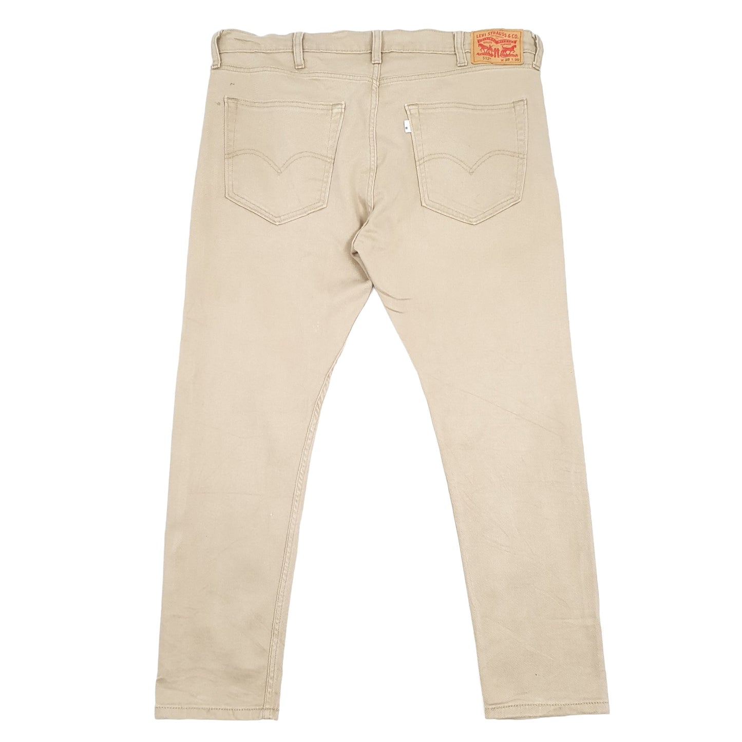 Levis 512 Slim Fit Jeans W38 L28 Beige