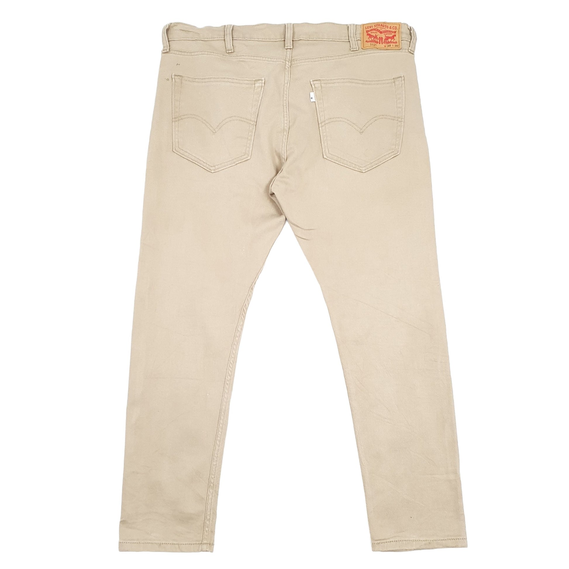 Levis 512 Slim Fit Jeans W38 L28 Beige