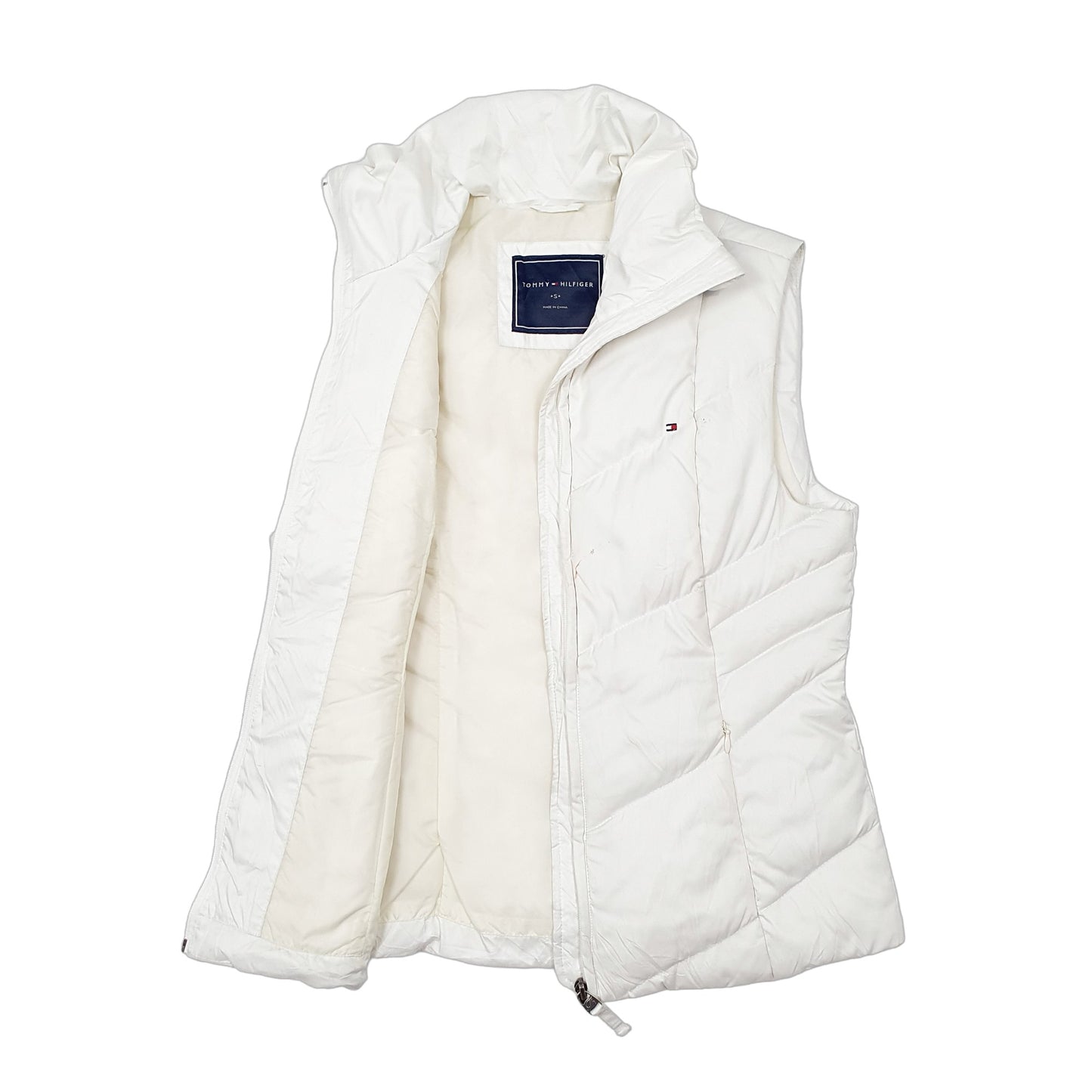 Womens Cream Tommy Hilfiger Gilet  Coat