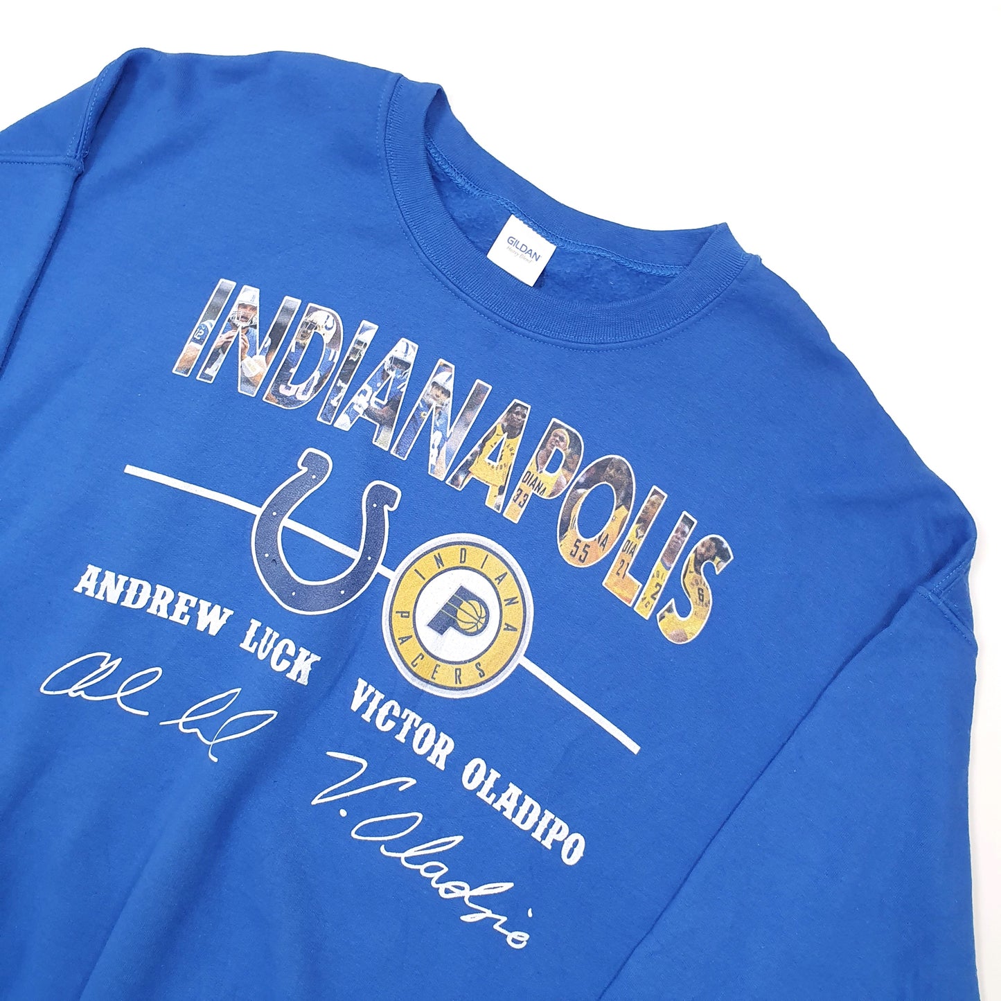 Gildan Indianapolis Pacers Crewneck XXL Blue