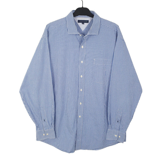 Tommy Hilfiger Long Sleeve Regular Fit Gingham Shirt Blue