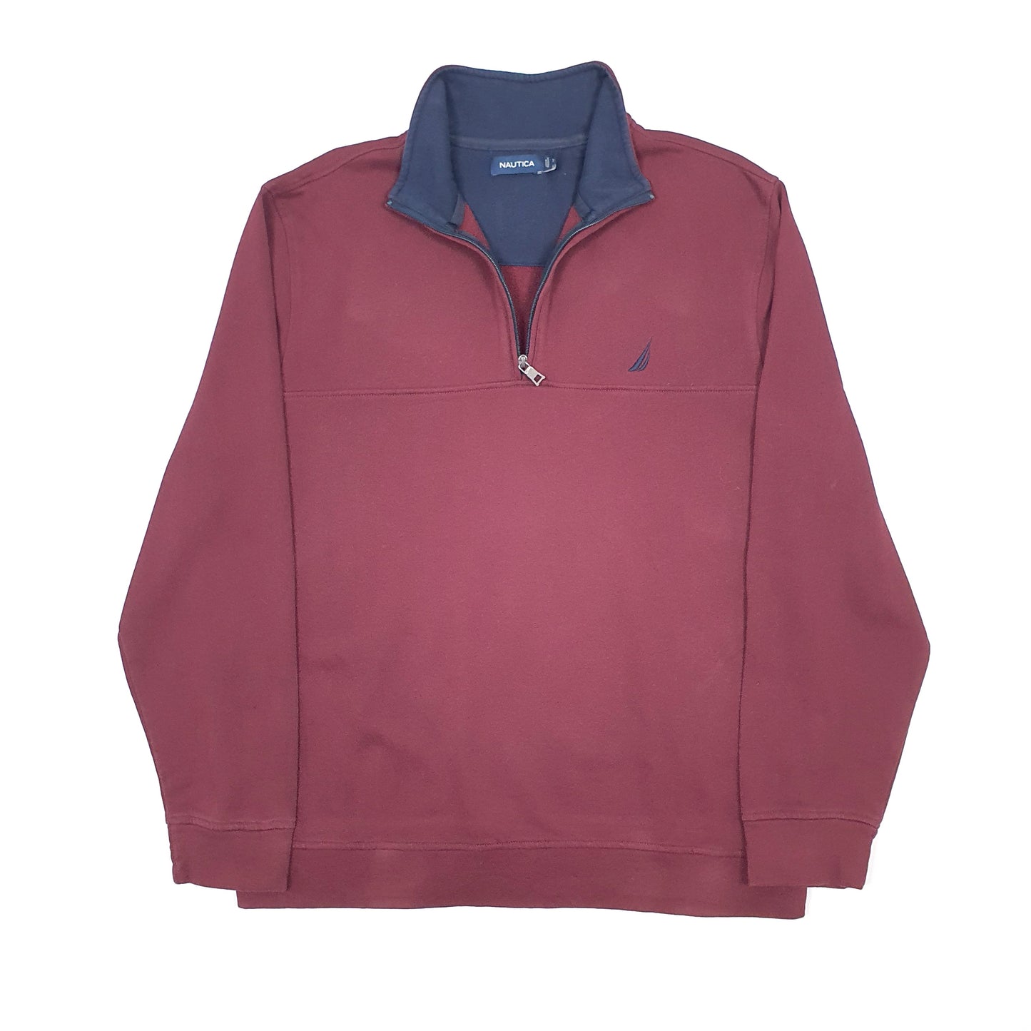 Nautica Quarter Zip XL Burgundy