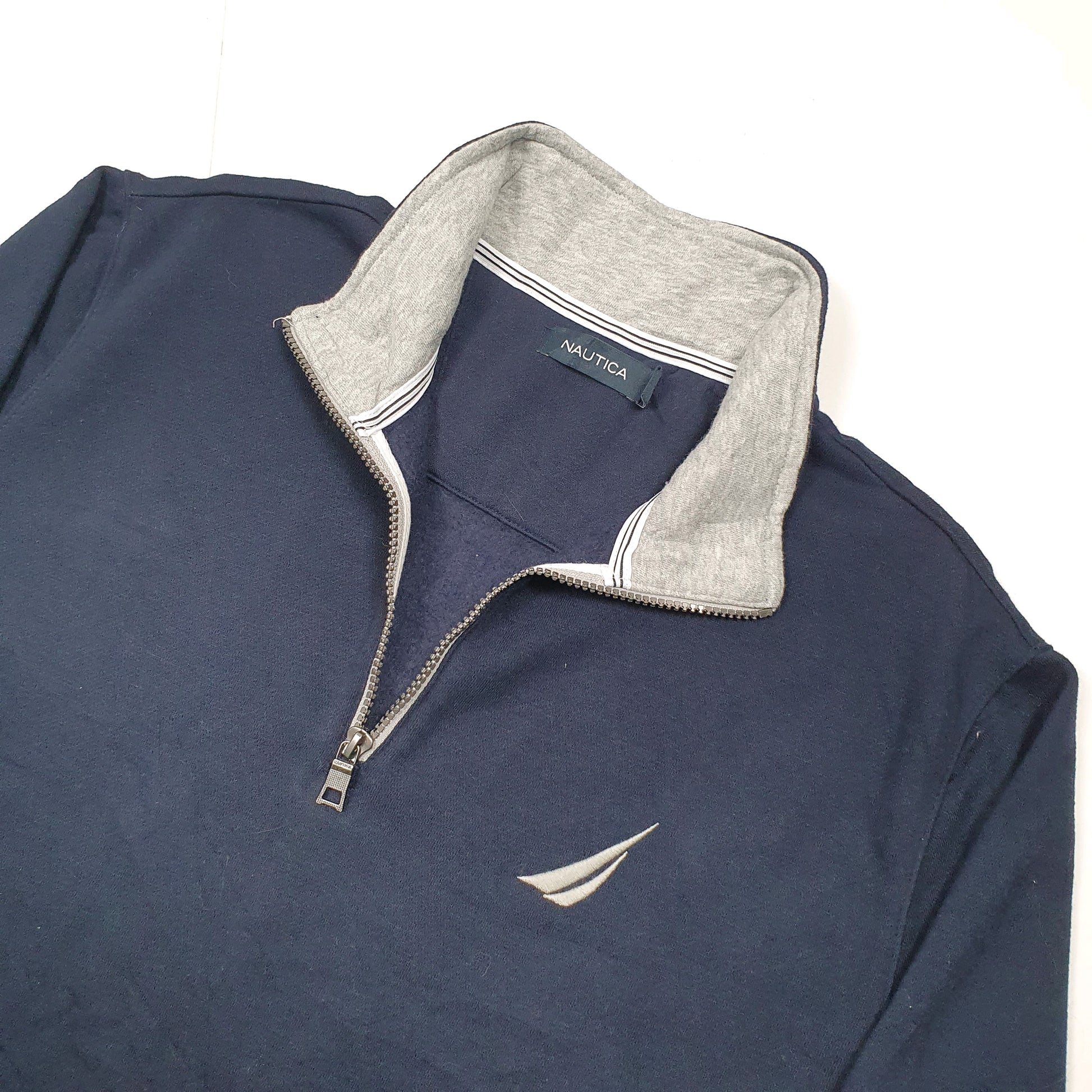 Nautica Quarter Zip L Navy