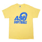Gildan ASU Softball Short Sleeve T Shirt Yellow