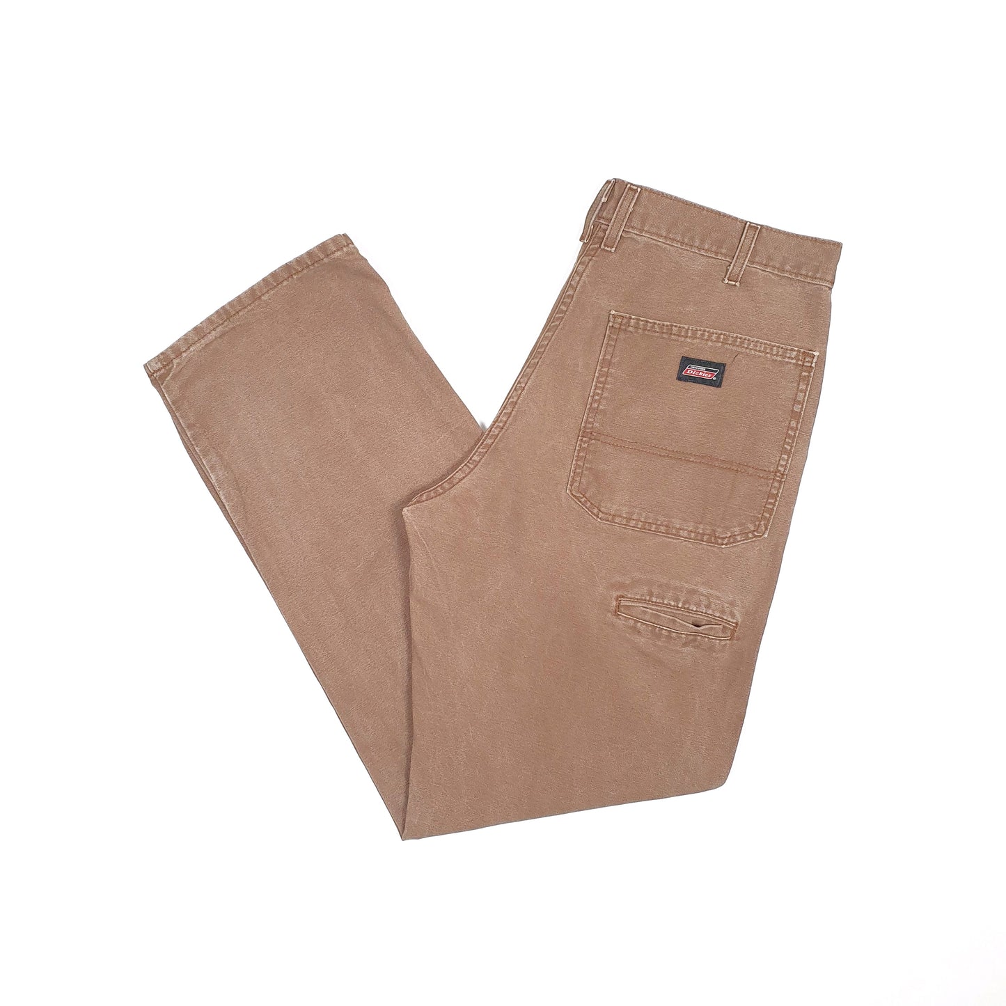 Mens Dickies Brown Carpenter Trousers W32 L31 Brown