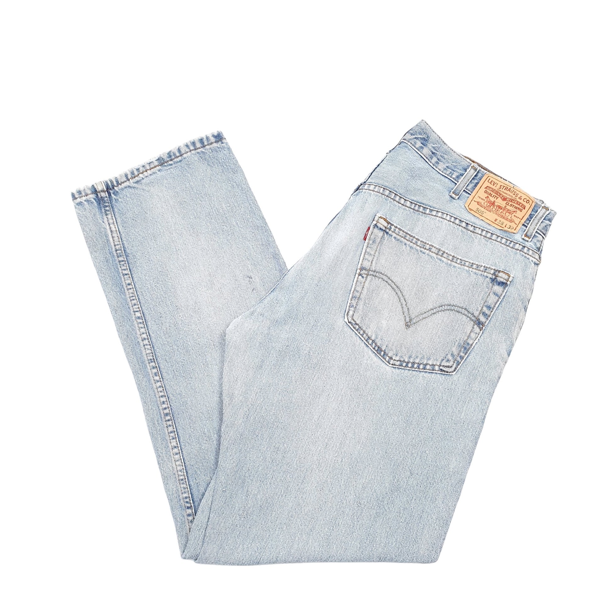 Mens Blue Levis  505 JeansW38 L32