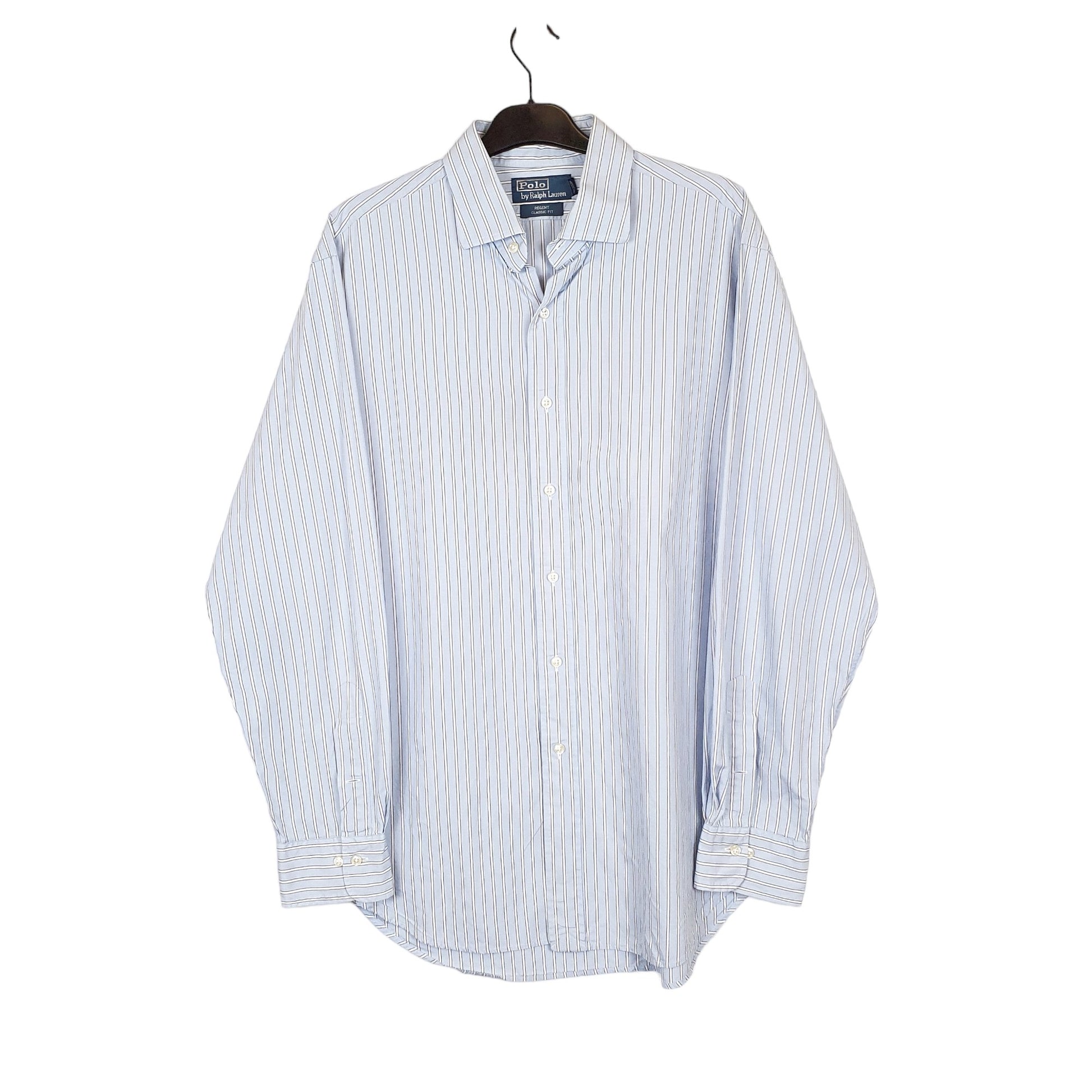 Polo Ralph Lauren Long Sleeve Regular Fit Striped Shirt Blue