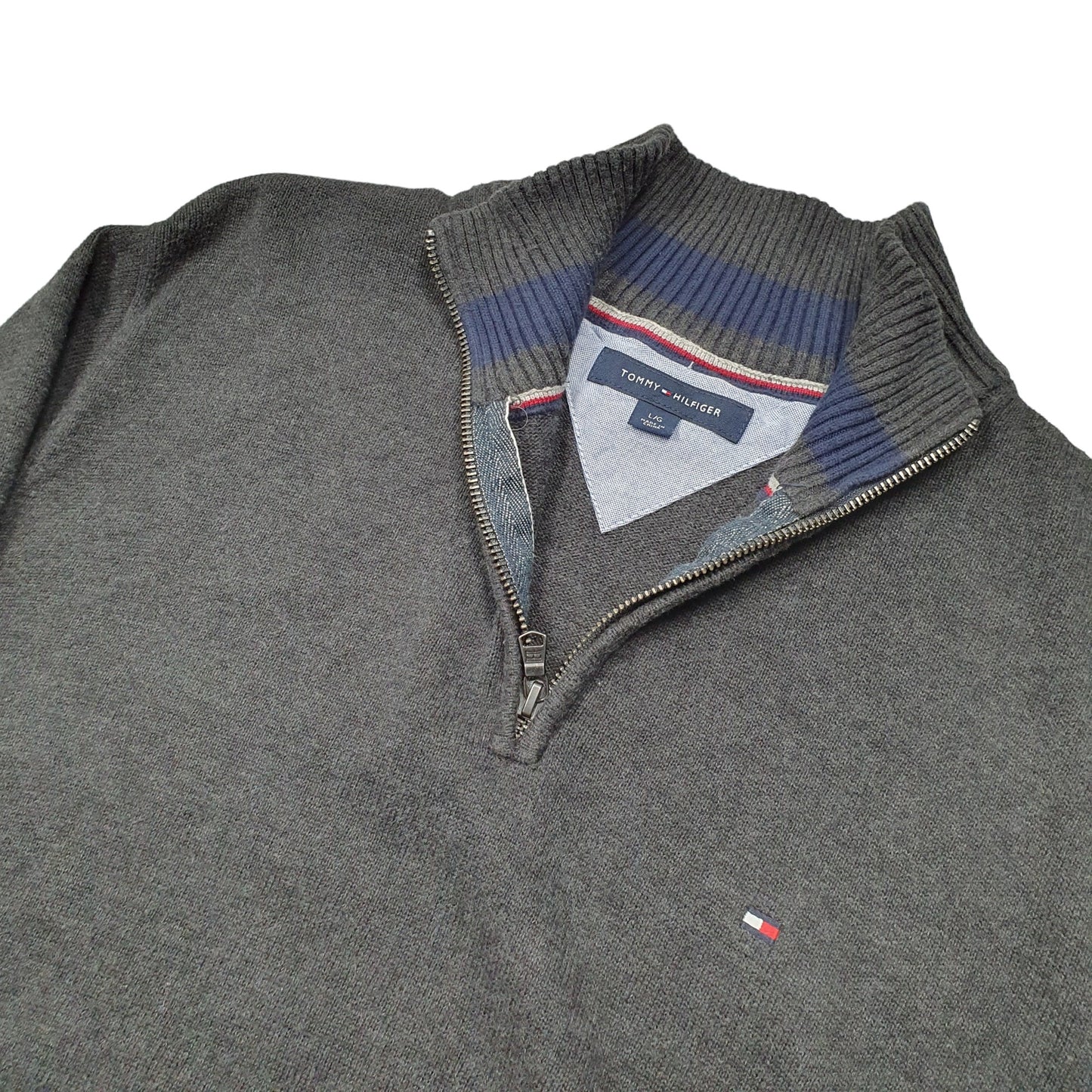 Tommy Hilfiger Quarter Zip M Grey