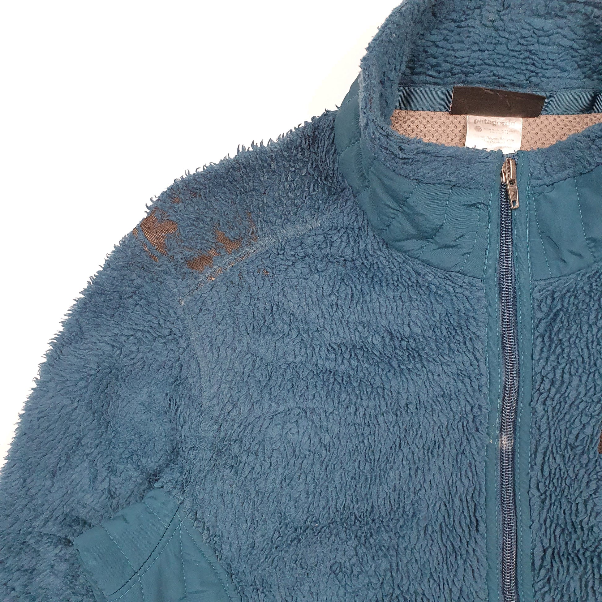 Womens Patagonia Blue Full Zip Retro Pile Fluffy Jumper S – Bundl
