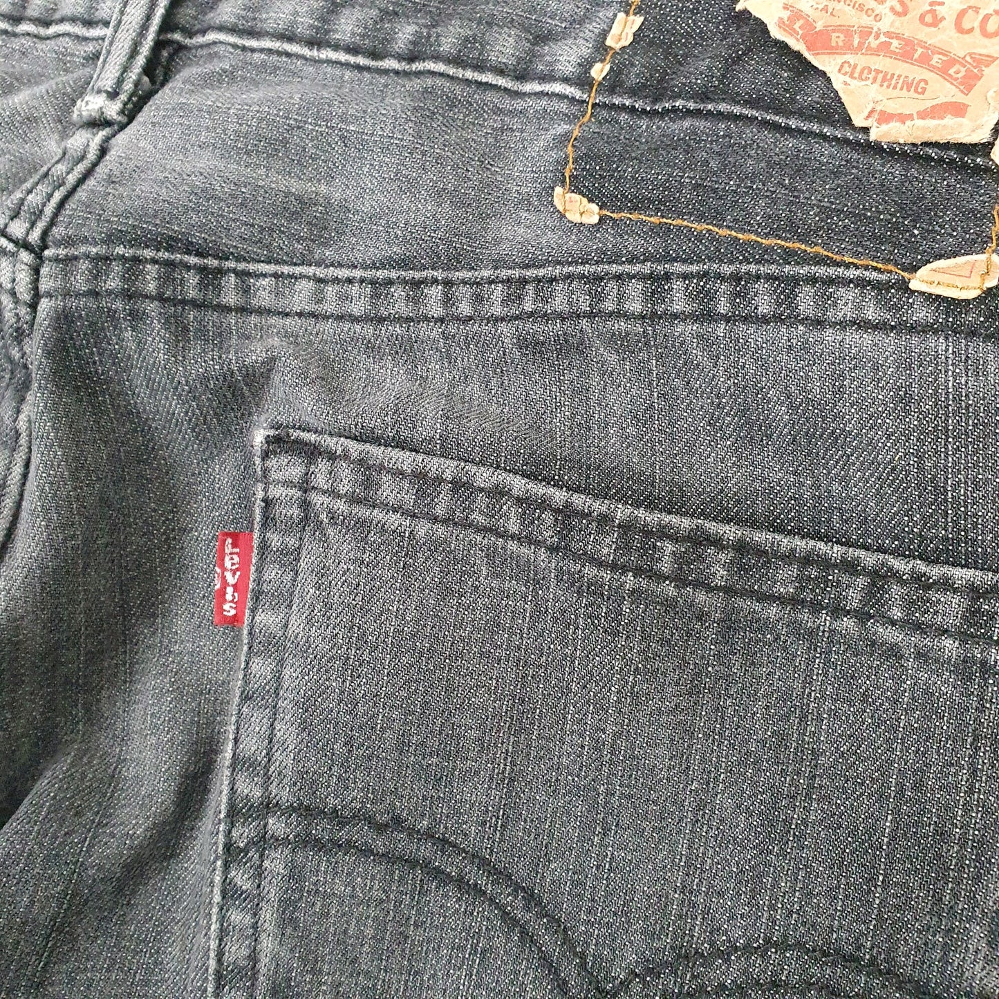 Levis 505 Regular Fit Jeans W34 L33 Grey