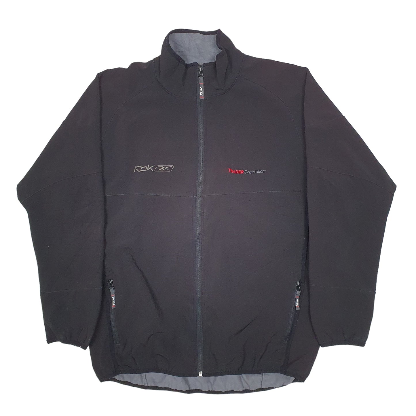 Mens Black Reebok  Crewneck Coat