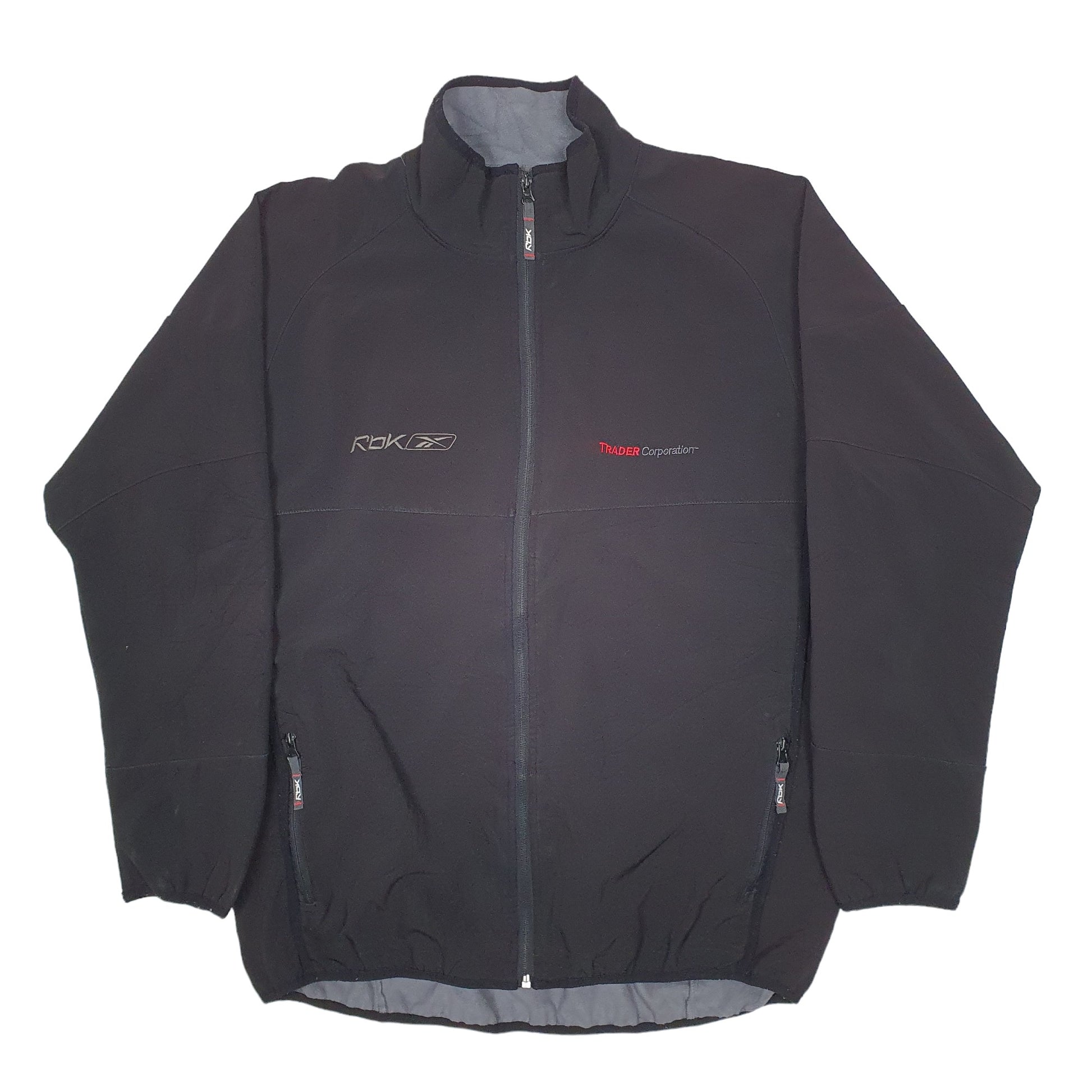 Mens Black Reebok  Crewneck Coat