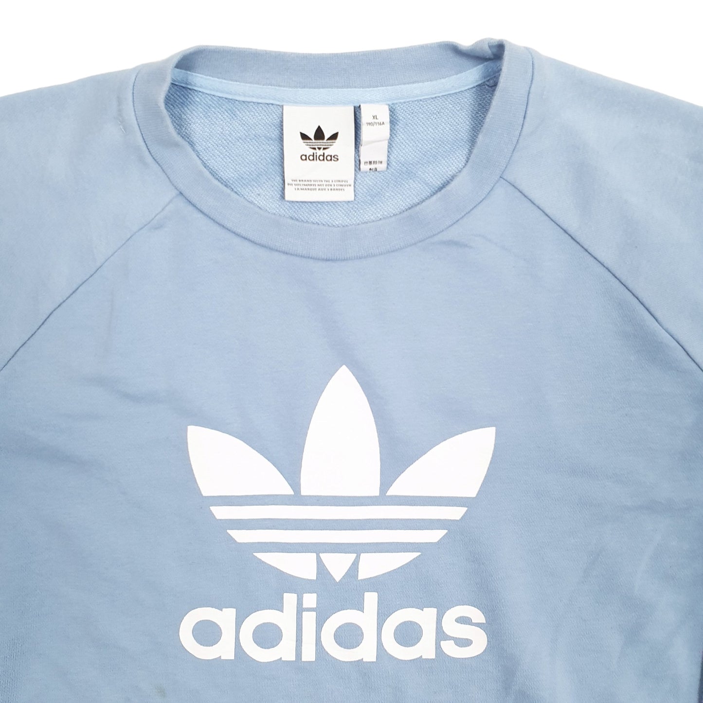 Mens Blue Adidas  Crewneck Jumper