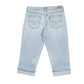 Levis 515 Bootcut Fit Capri Short Jeans UK12 Blue