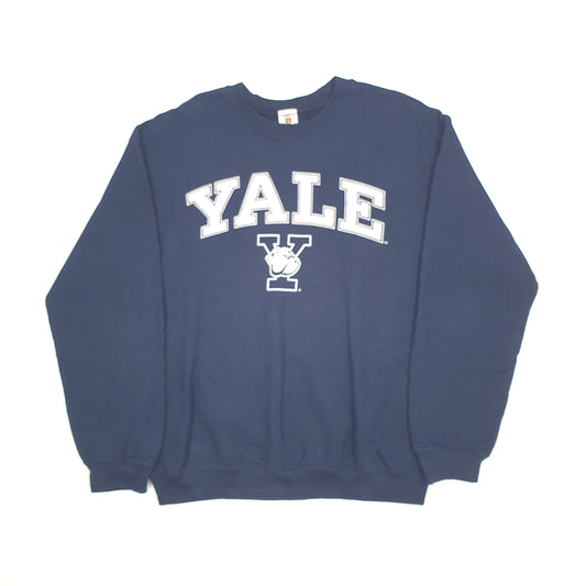 Campus Colors Yale College Spellout Crewneck M Navy